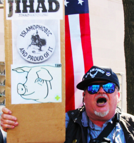 Islamophobic Trump supporter at rally