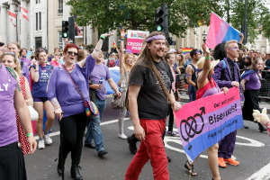 bisexual men and women pride parade