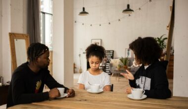 parents speaking to daughter