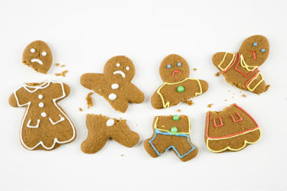 dysfunctional sad gingerbread family holiday