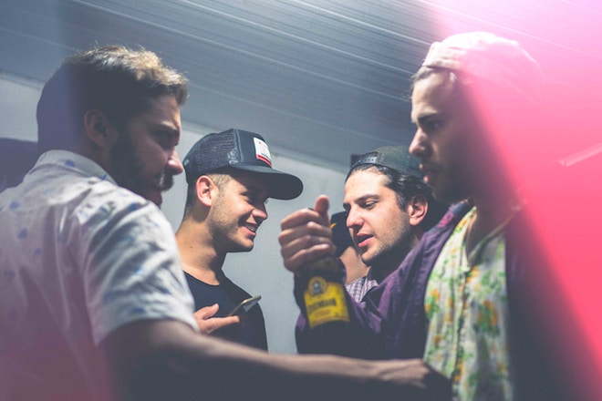 A group of men at a party