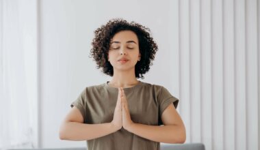 woman meditating