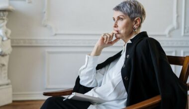 woman sitting on chair thinking