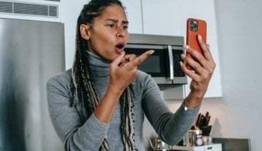 woman yelling at her phone