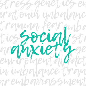 social anxiety background words