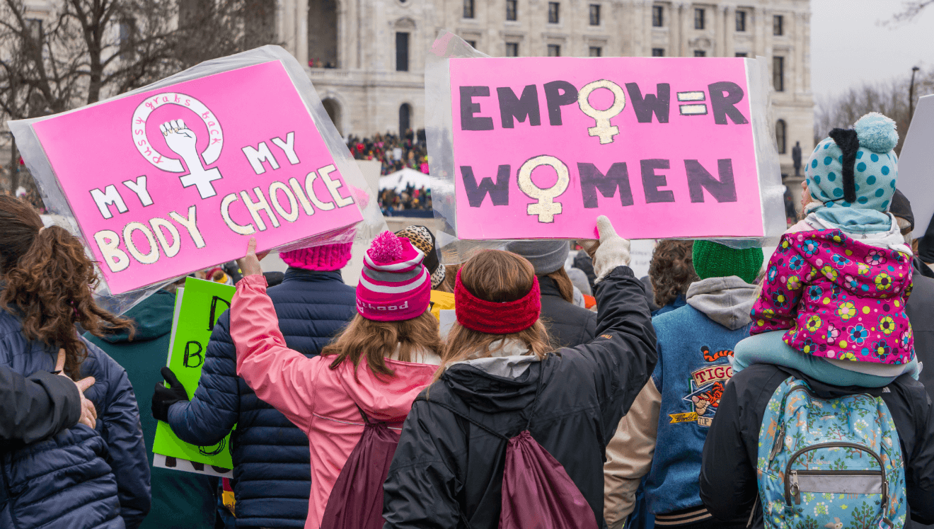 women march 2017 signs crowd